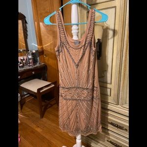 Gorgeous nude and sequins dress